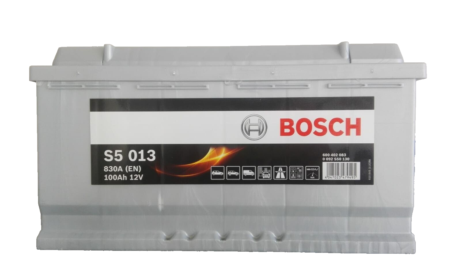 BATTERIA AUTO BOSCH SILVER S5 0092S50130 12V 100Ah 830A L353mm B175mm H190m