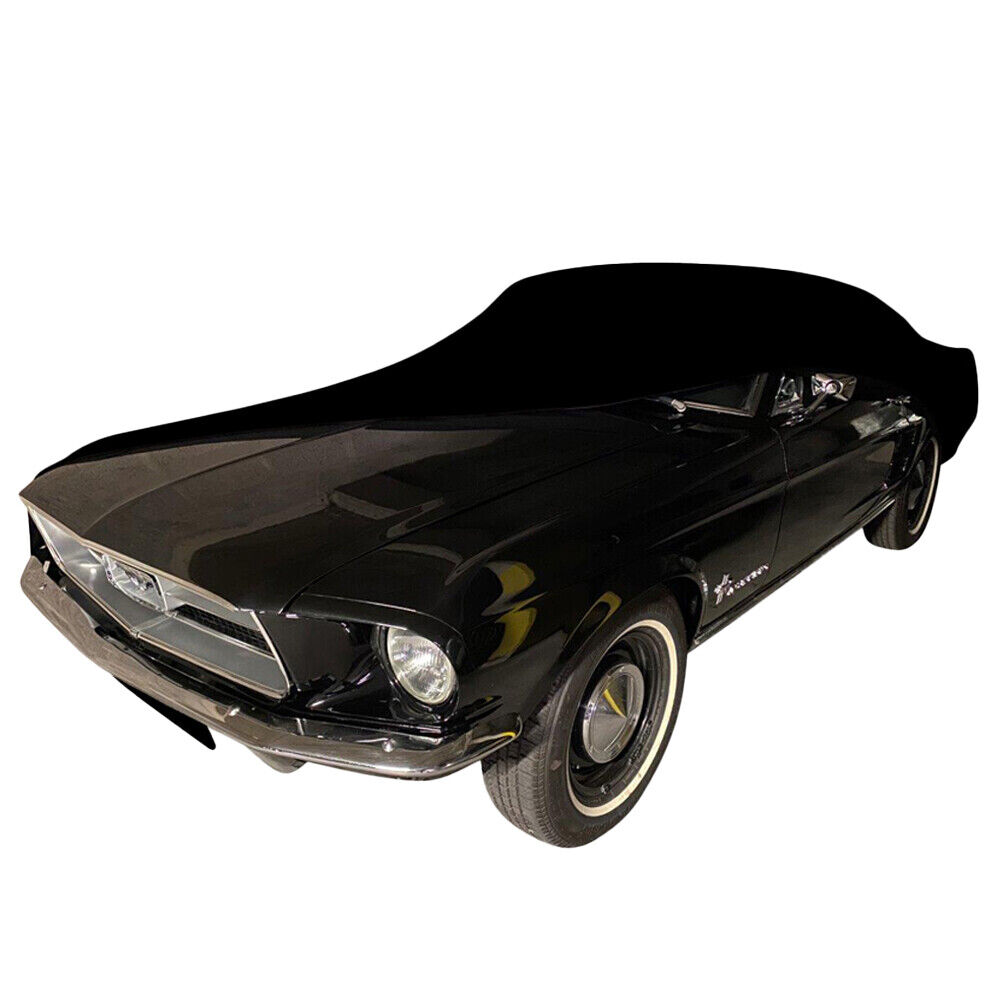 Copriauto da interno adatto per Ford Mustang 1 Fastback Copertura Nero GARAGE