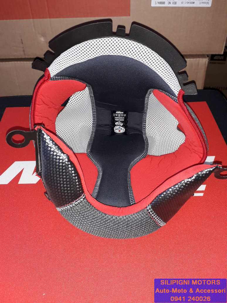 Interno Cuffia Casco Nolan Clima Comfort per N64 Col. Red TG XXL