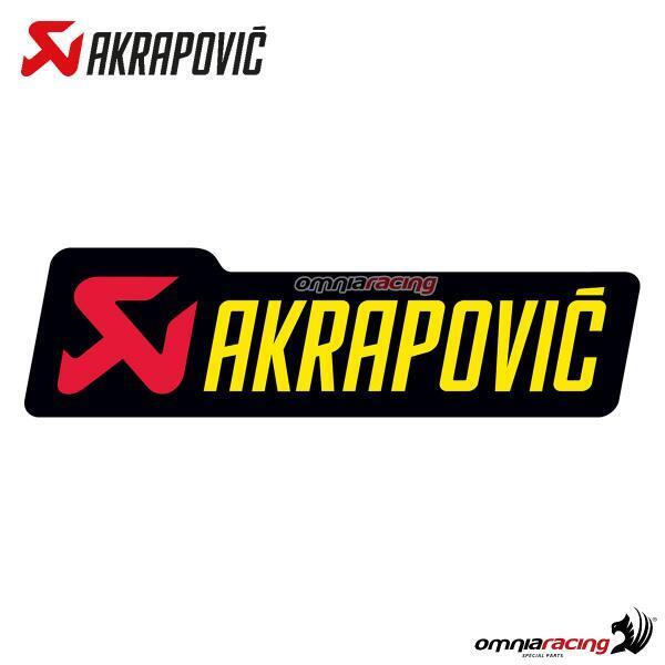 Akrapovic spare part exhaust heat resistant adhesive color stickers 150x44mm