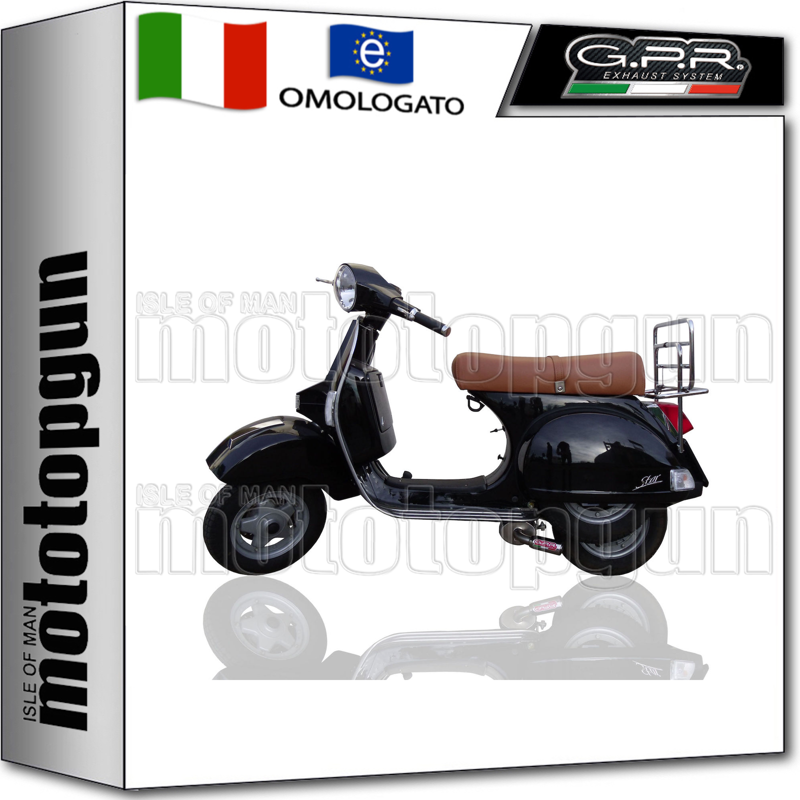 GPR SCARICO COMPLETO HOM GHOST LINE ALLUMINIO LML STAR 151 4T 2012 12 2013 13