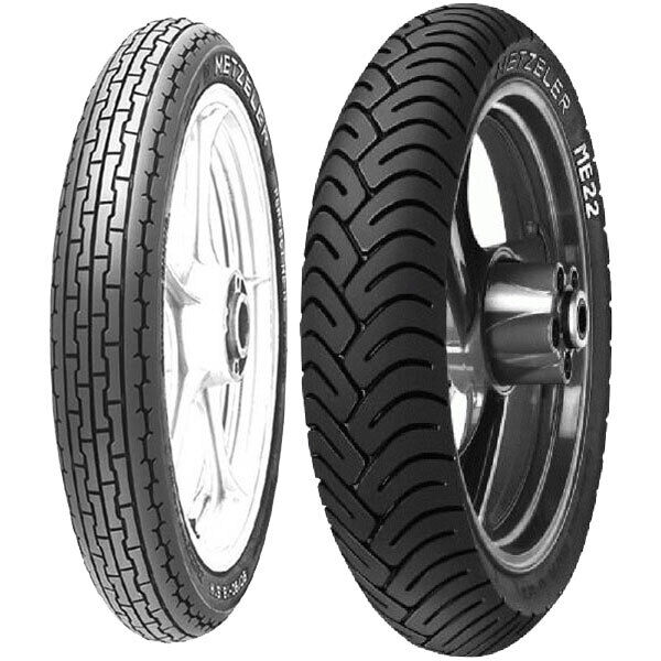 COPPIA GOMME METZELER 3.00-19 49S PERFECT ME 11 + 3.25-18 59P ME 22