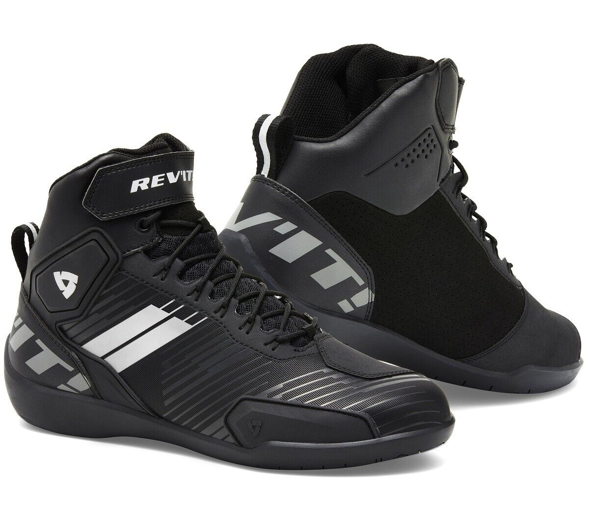 SCARPE STIVALI BOOTS IMPERMEABILI MOTO REV'IT REVIT G-FORCE BLACK WHITE TG 44