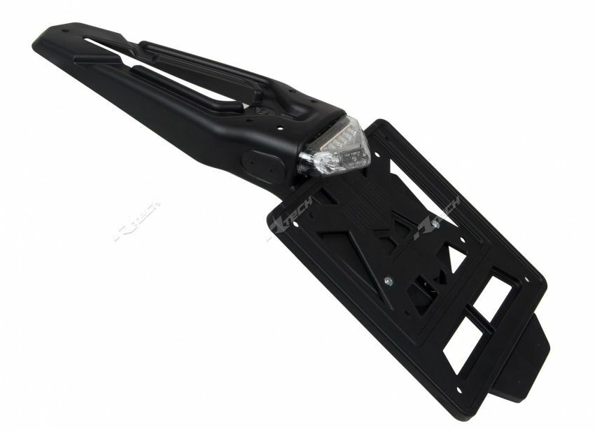 PORTATARGA ENDURO SGANCIO RAPIDO INTEGRA STOP LUCE LED RTECH UNIVERSALE FIM