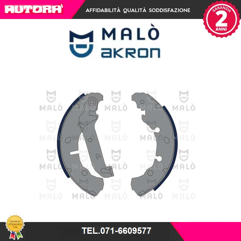 1390380 Kit ganasce freno post adatto a Ford-Mazda (MARCA MALO').