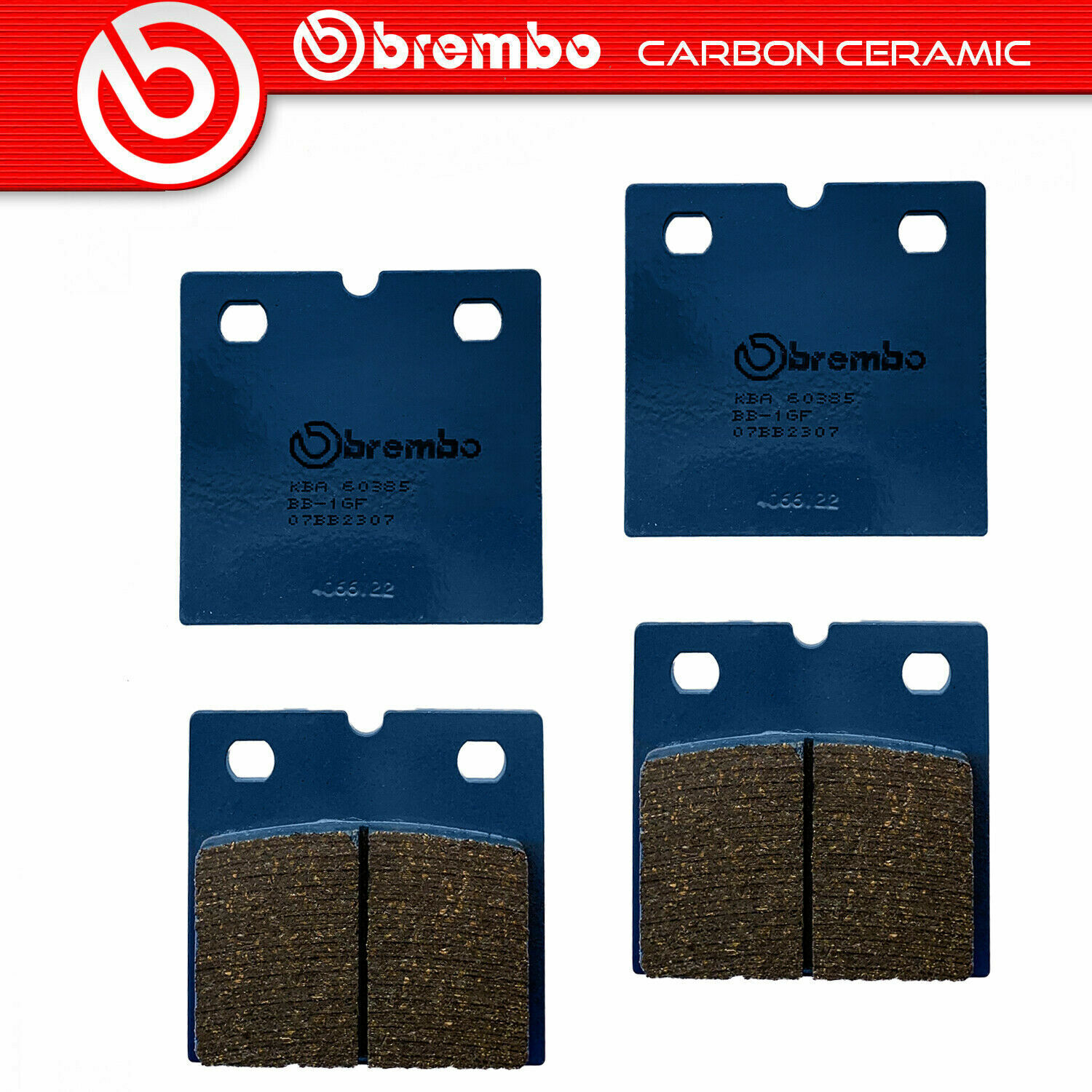 N2 Coppie Pastiglie Brembo Carbon Ceramic Anteriori BMW R 65 650 GS 1989>1992