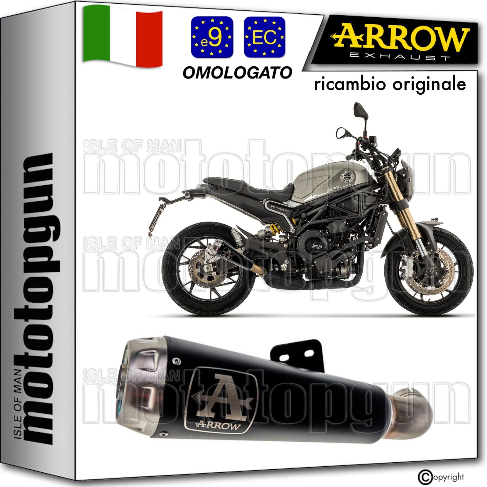 ARROW SCARICO OMOLOGATO PRO-RACE NICHROM NERO BENELLI LEONCINO 800 2024 24