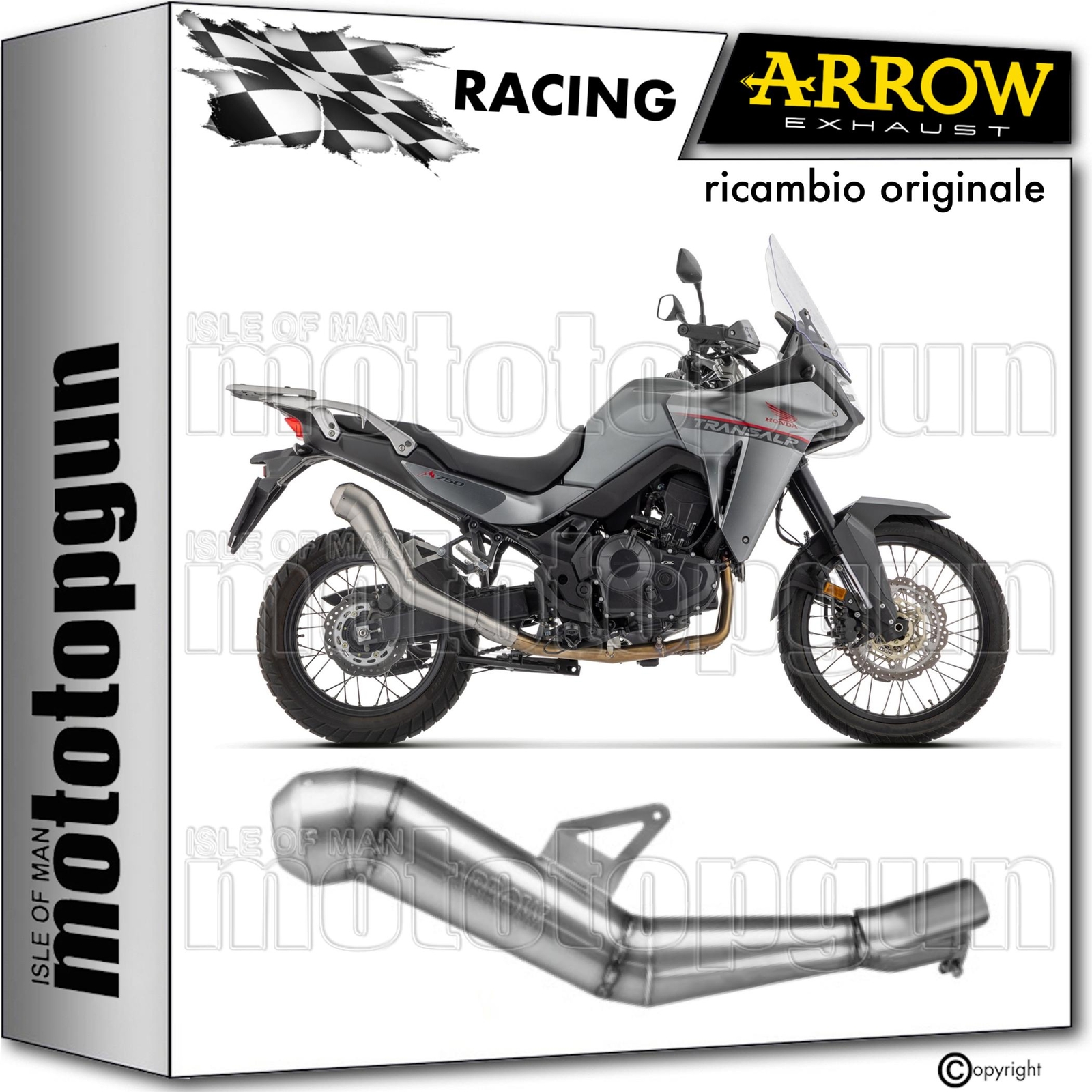 ARROW SCARICO OMOLOGATO DAKAR NICHROM HONDA XL 750 TRANSALP 2023 23
