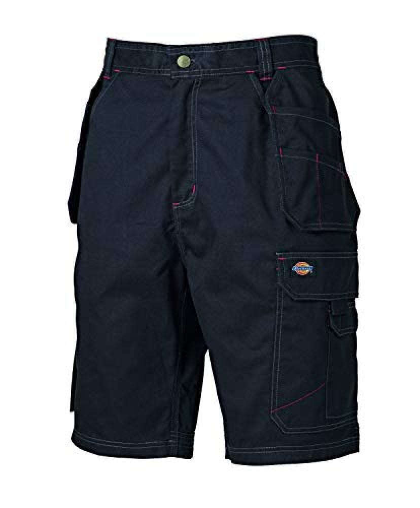 (TG. 46) Dickies Pro, Shorts Redhawk, Unisex, Nero (Black), 46 EU - NUOVO