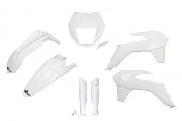 kit plastiche Ktm EXC 125 200 250 300 350 450 500 2014 - 2016 bianco portafaro