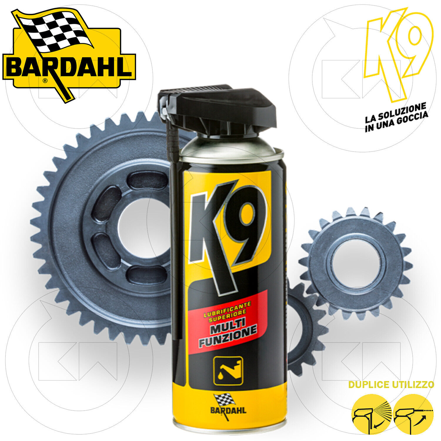 BARDAHL K9 LUBRIFICANTE SUPERIORE MULTI FUNZIONE SPRAY 400ml GIARDINAGGIO