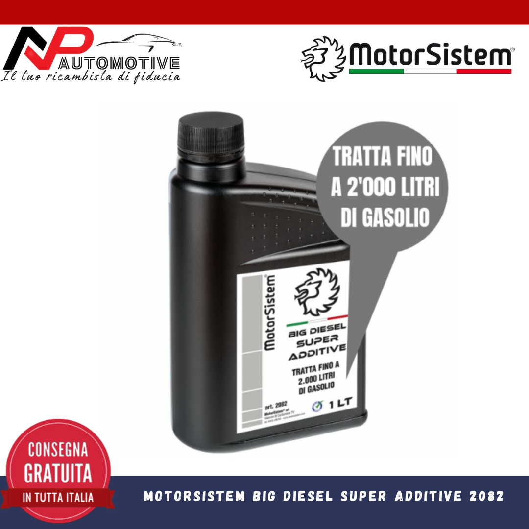 MOTORSISTEM SUPER ADITIVO BIG DIESEL 1L LITRO 2082 PULITORE IMPIANTO INIETTORI