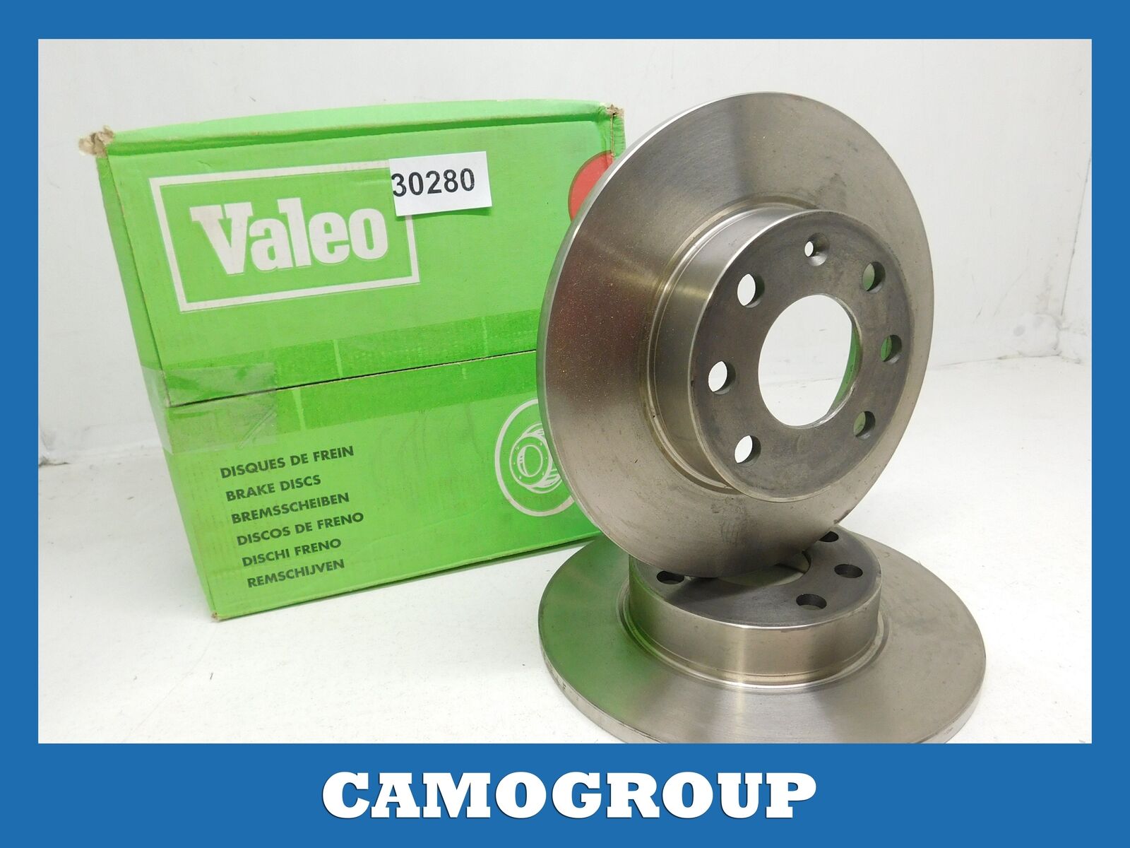 COPPIA DISCO FRENO ANTERIORE COUPLE BRAKE DISC FRONT OPEL CORSA KADETT 186186