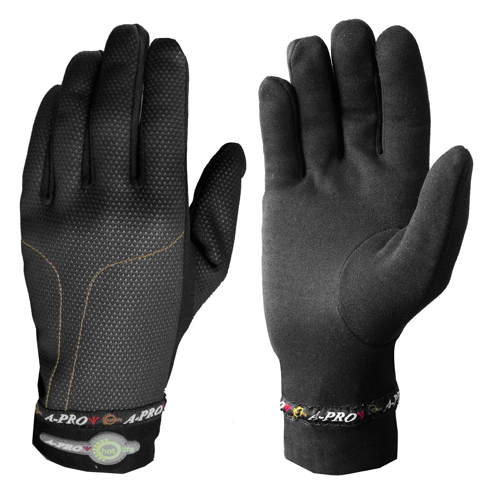Winter Warm Unisex Motorcycle Motorbike Riding Thermo Gloves Underwear Black XS