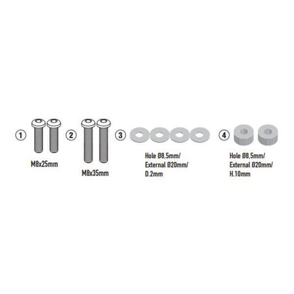Givi windscreen fitting kit Kymco Agility 300 R16 2019-2022