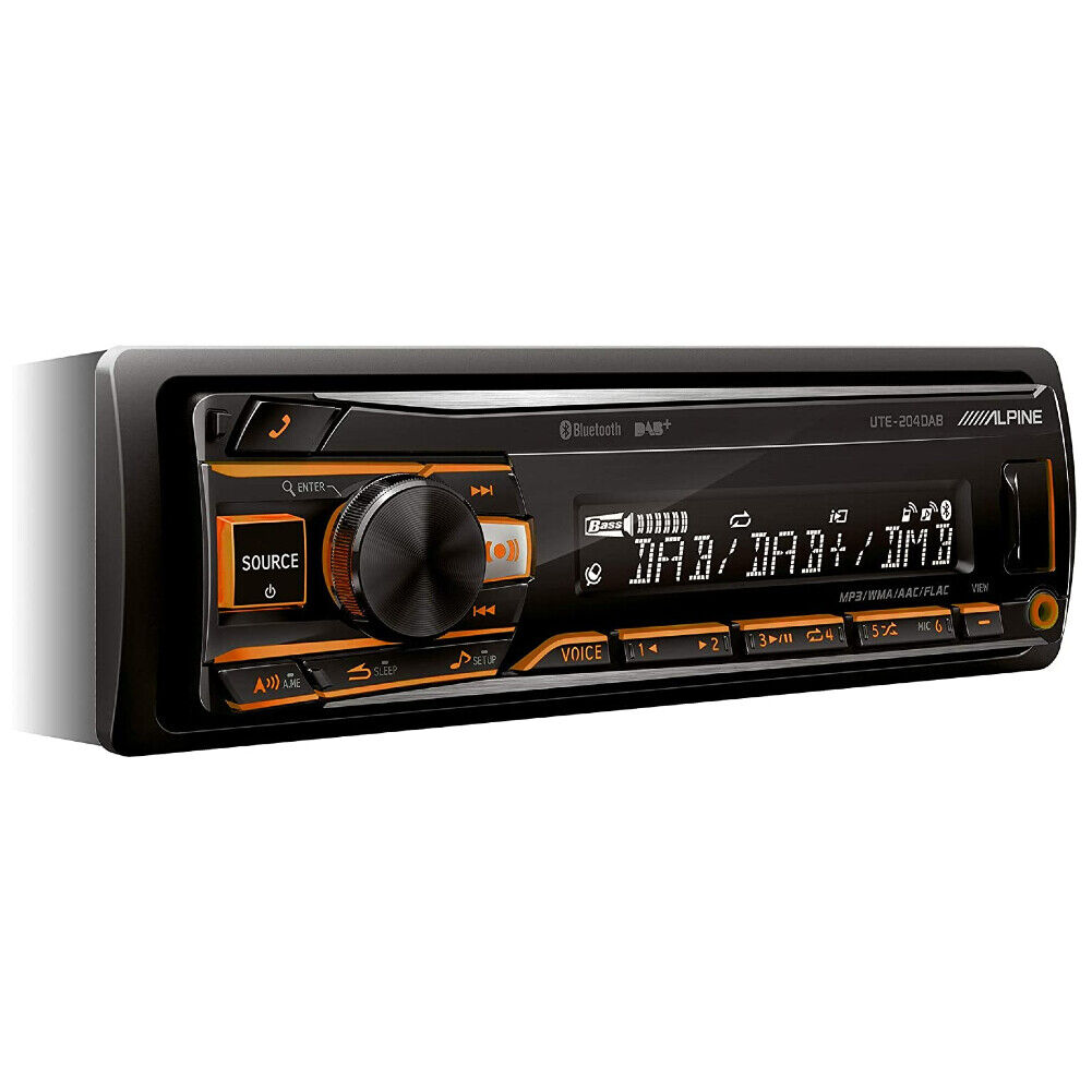 1 ALPINE UTE-204DAB car stereo singolo din dispositivi usb wma aac digital auto