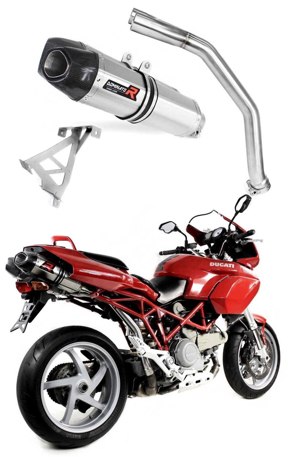 MULTISTRADA DS 1000 2003 2007 Terminale di Scarico Silenziatore HP1 DOMINATOR