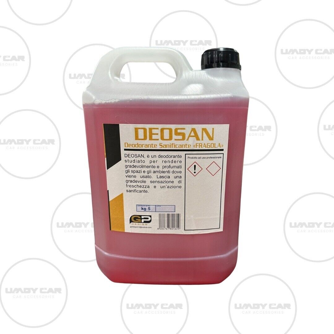 DEOSAN FRAGOLA 5 KG PURO PROFUMATORE DEODORANTE SANIFICANTE CASA UFFICI AMBIENTE