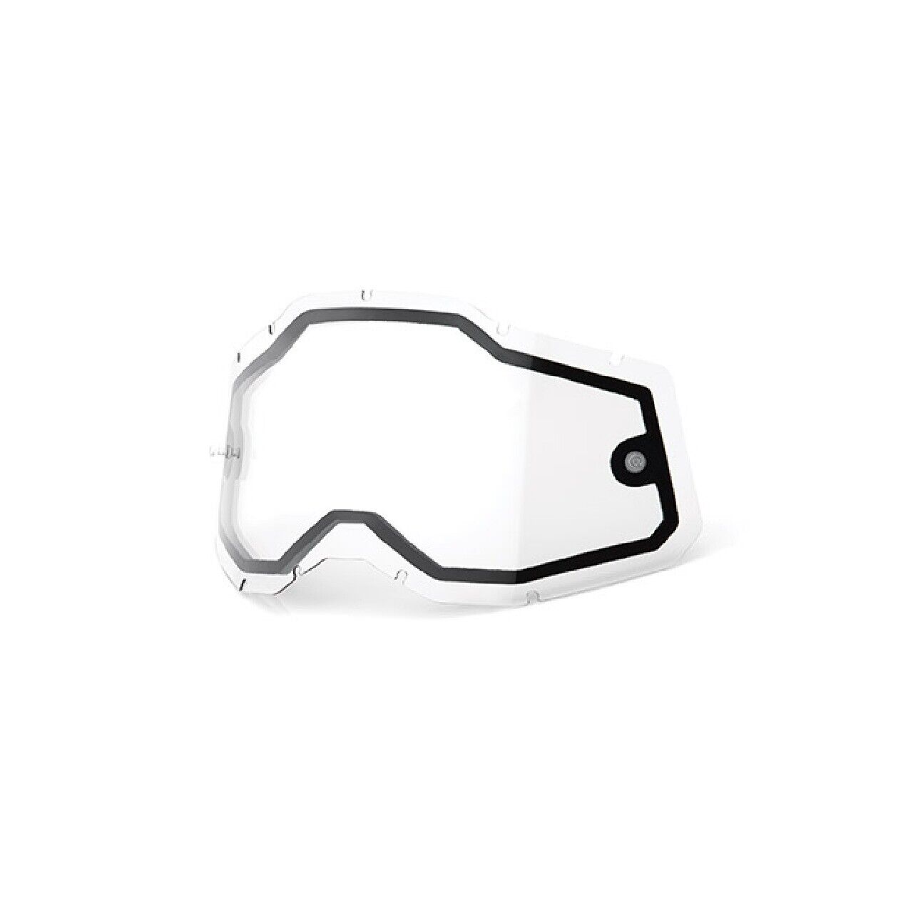 100% Lente Doppia Trasparente per Maschere Motocross Rc2/Ac2/St2