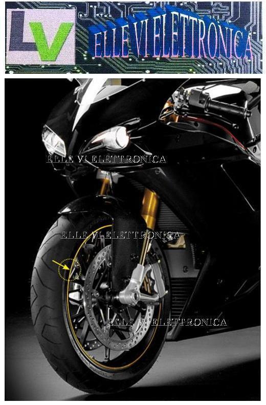 16-55 PIEGA Nastro Rifrangente 7 Mm Cerchio Ruota Moto Scooter Colore NERO