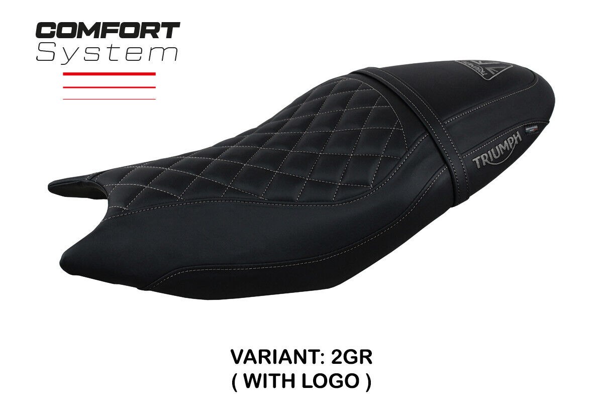 Rivestimento sella Sihlar Comfort grigia logo Triumph Trident 660 2021-2023