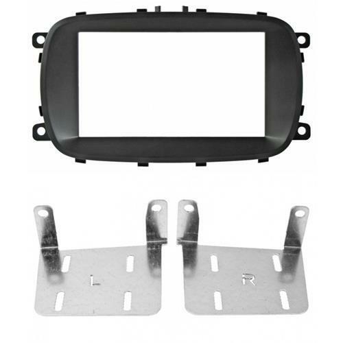 Phonocar 03707 Mascherina 2 Din per  Fiat 500X colore nero