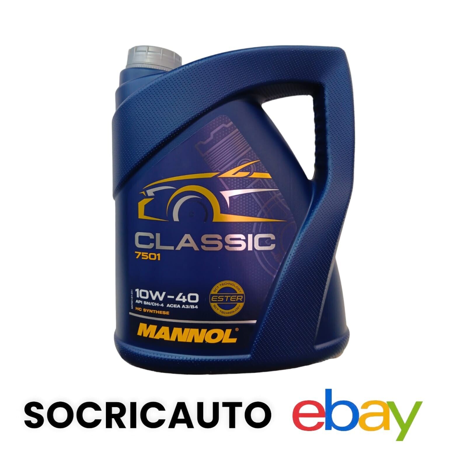 5 Litri Olio Motore  Mannol Classic 10w40 Olio Idro-Sintetico + Ester Technology