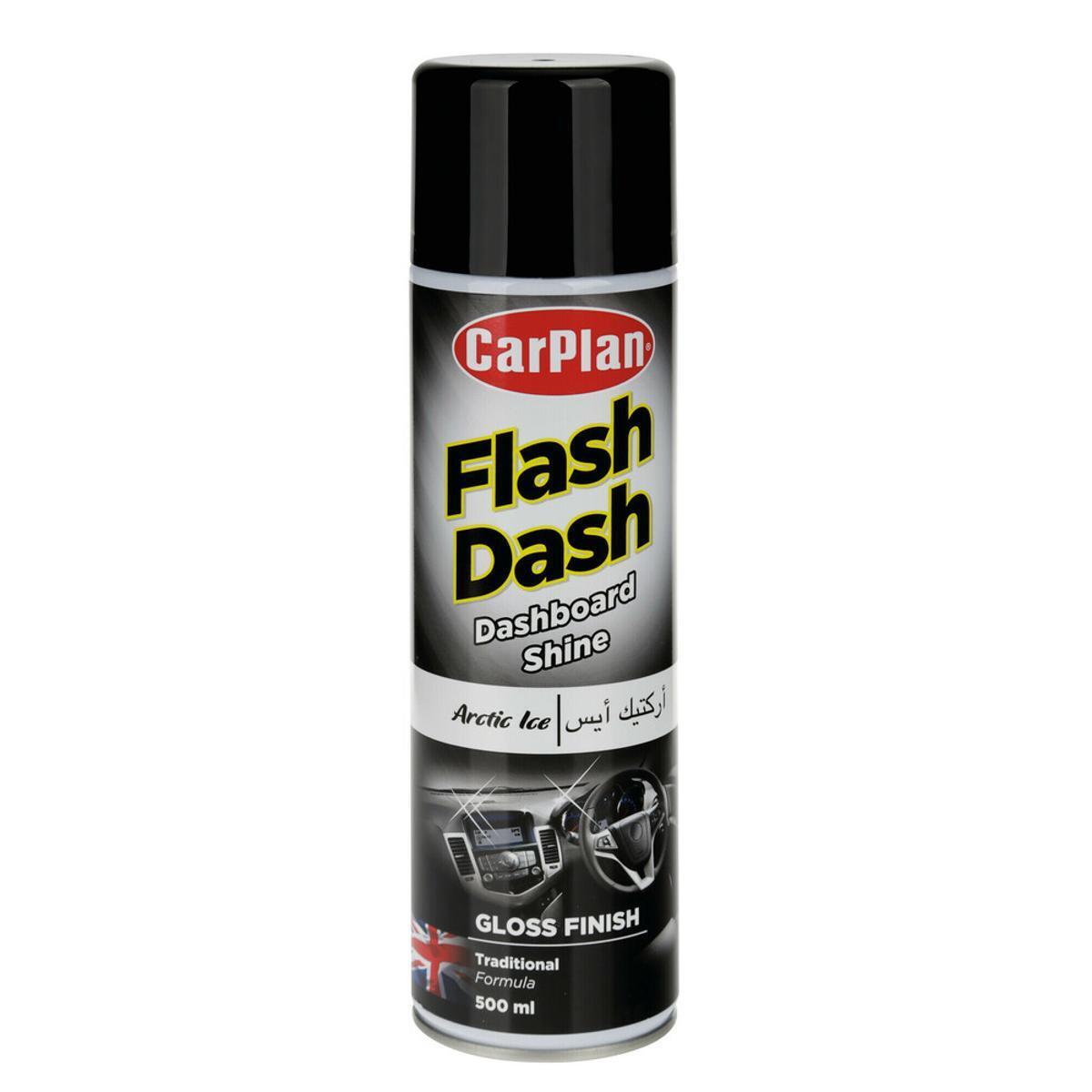 Pulitore per cruscotti effetto lucido carplan flash dash 500 ml artic ice