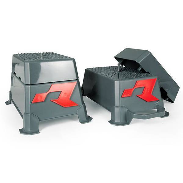 Blocchi Partenza Rialzi Moto Cross Coppia Spessori Rtech grigio