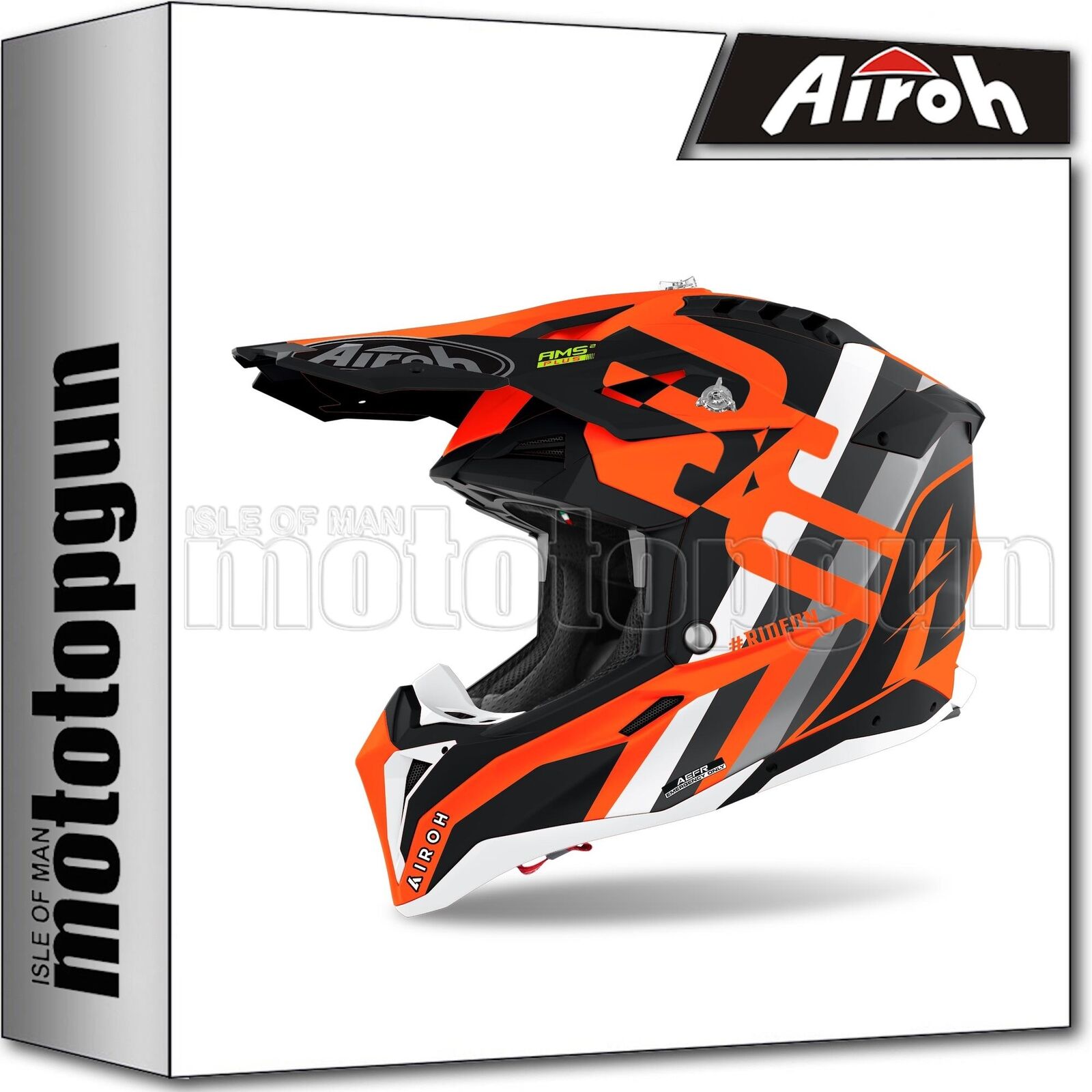 AIROH AVIATOR 3 CASCO MOTO OFF-ROAD AV3R32 RAINBOW L