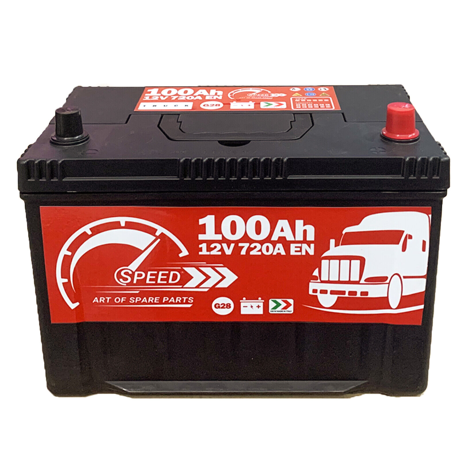 Batteria Speed D31 100Ah 720A 12v Trattore Truck Daily polo positivo a destra
