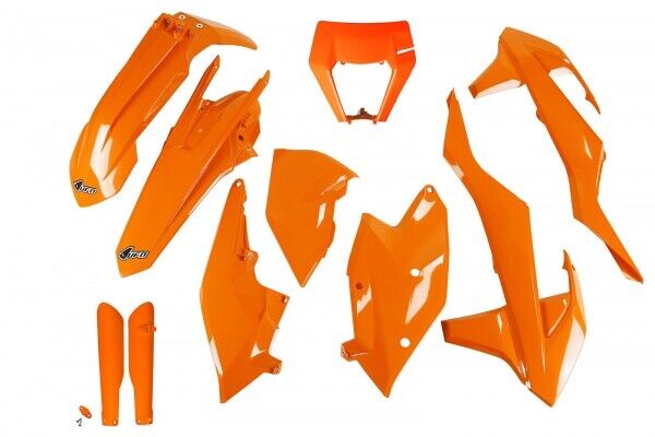 kit plastiche Ktm EXC 125 150 250 300 350 450 500 2017 - 2019 arancio portafaro