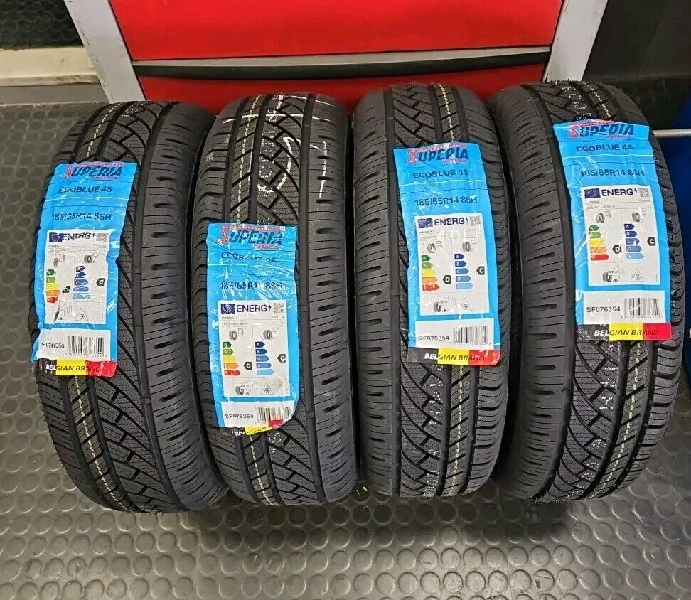 TRENO DI  N 4 GOMME FIAT PANDA 4X4 185 65 R 14 86H SUPERIA PNEUMATICI 4 STAGIONI