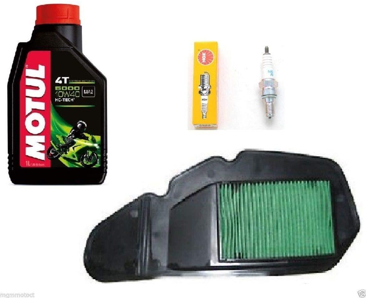 KIT TAGLIANDO OLIO MOTUL FILTRO ARIA E CANDELA PER HONDA SH 125 i ABS 2015 2016