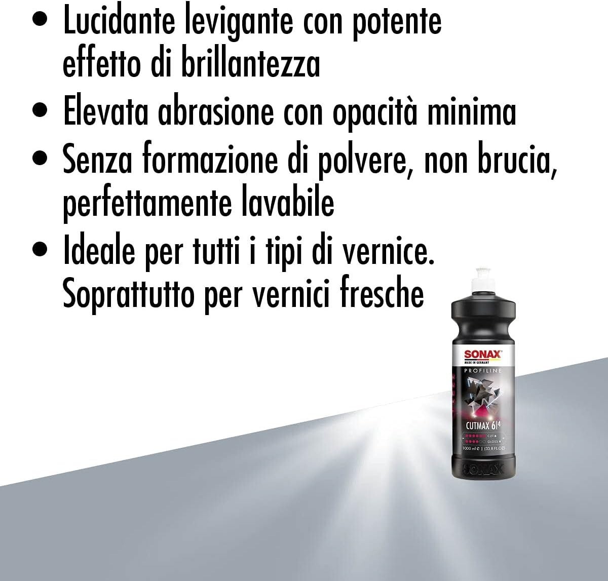 SONAX PROFILINE CutMax pasta Lucidante Levigante potente Effetto Brillantezza