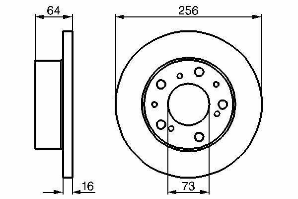 COPPIA DISCHI FRENO BOSCH 0986478200 DUCATO TALENTO J5 C25 ( SOTTOCOSTO !!! )