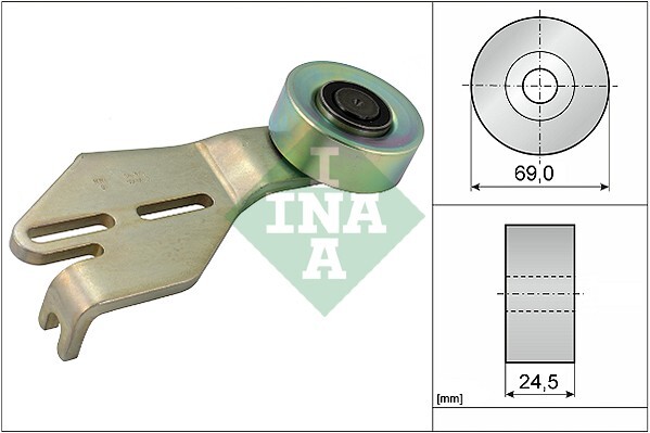 531 0238 10 INA Rullo tenditore, Cinghia Poly-V per PEUGEOT CITROËN