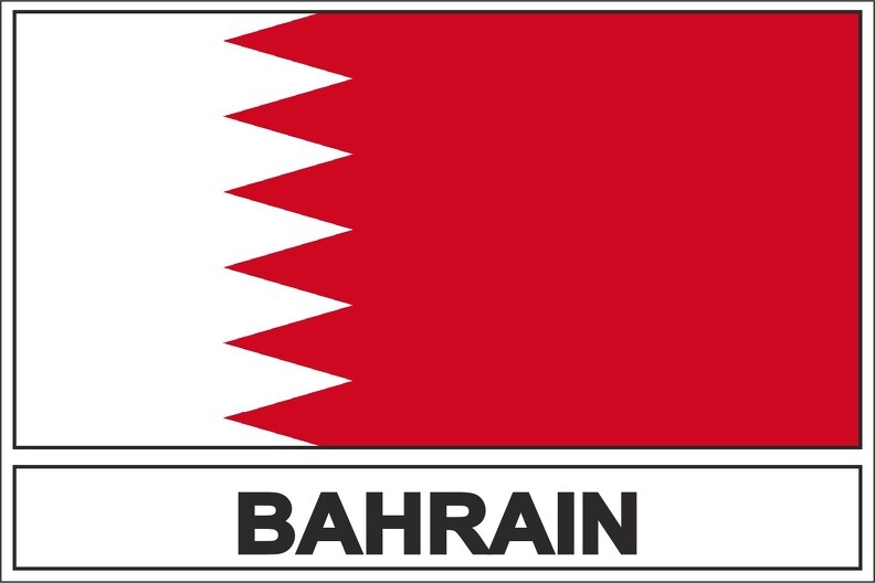 Sticker adesivi adesivo bandiera BRN bahrein