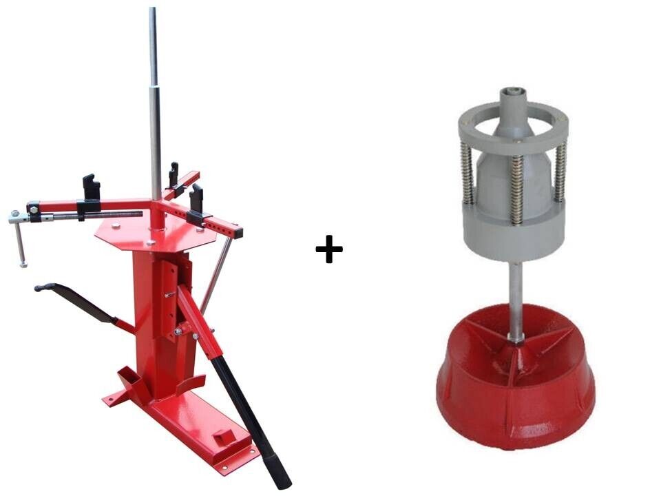 Smontagomme Manuale fino A 21'' + Equilibratrice Della Ruota Manuale Portatile