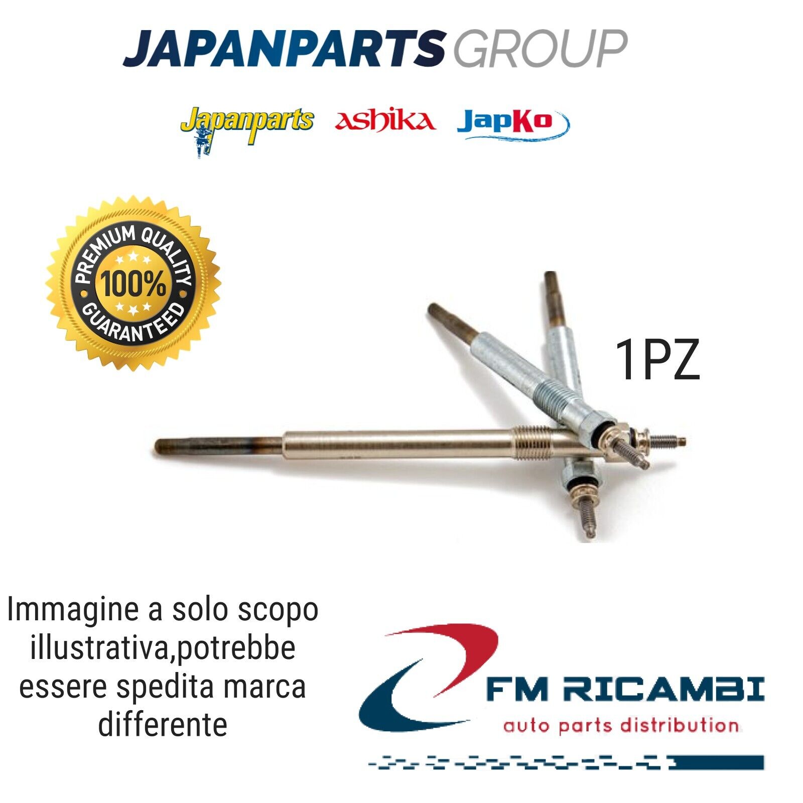 B122 JAPANPARTS CANDELETTA HKT MOTORE FIAT 1,3 D MULTIJET