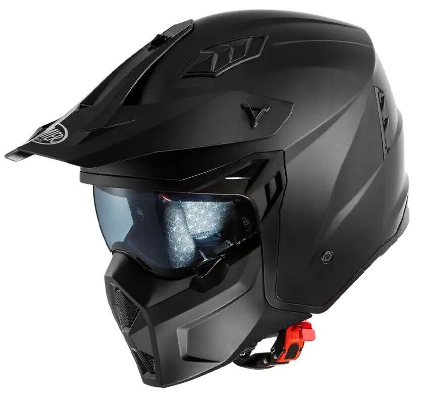 CASCO MOTO ADVENTURE CROSSOVER MODULARE PREMIER SUBVERTER MATT BLACK NERO TG S