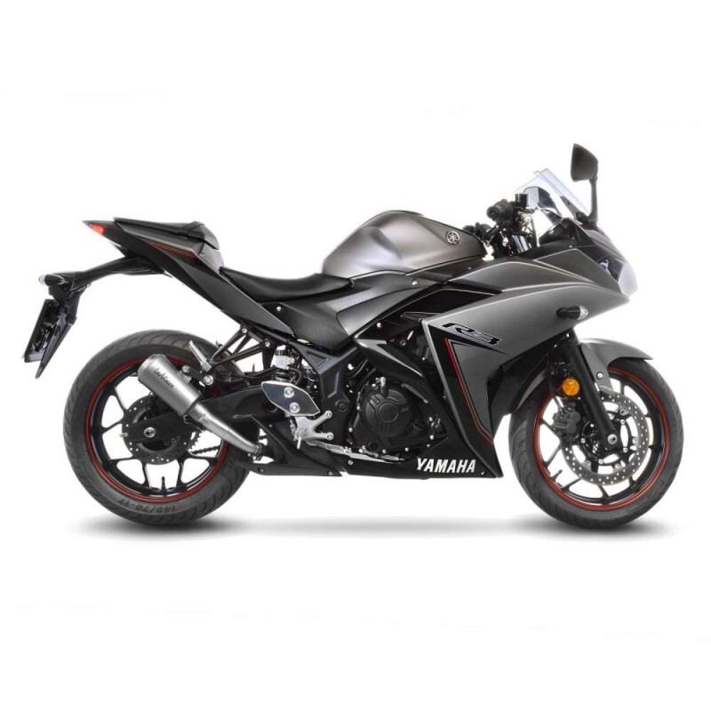 LEOVINCE TERMINALE SCARICO LV-10 YAMAHA YZF-R3 19-20 INOX-COD.15212
