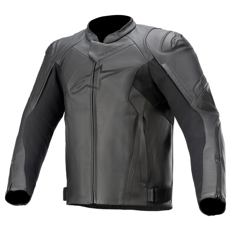 Alpinestars Faster V2-Giacca in Pelle; Colore Nero Abbigliamento da Moto; Mel...