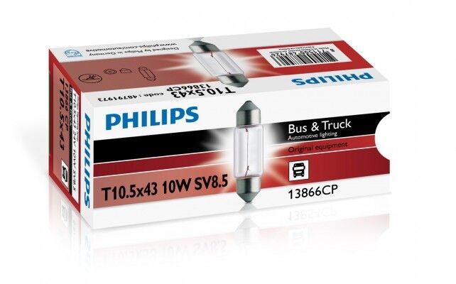 Lampada Alogena  Festoon T10.5x43 10W 24V10W SV8.5 CP