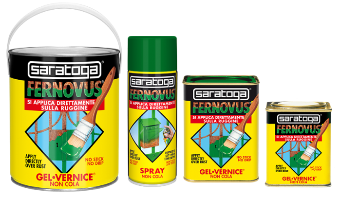 Vernice Gel Antiruggine Fernovus 250Ml Bianco Ghiaccio Brillante Saratoga