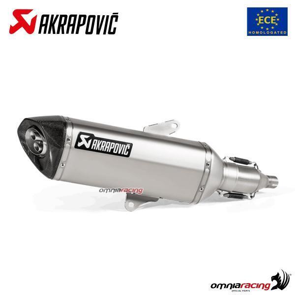 Terminale scarico Akrapovic omologato acciaio Honda Forza 300 2019-2020