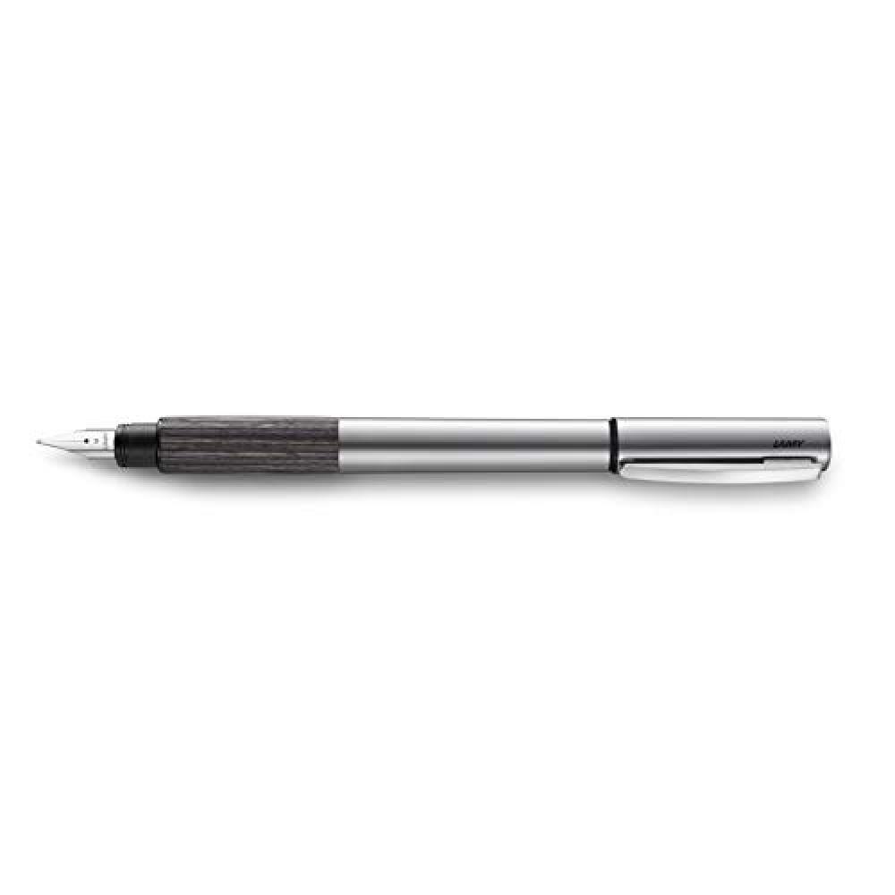 Lamy 1226181 EF accent Al 096 KW - Penna stilografica, colore: Argento/marrone -