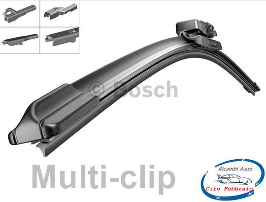 Spatola Spazzola Tergicristallo MULTI-CLIP BOSCH AEROTWIN AM16U 3 397 008 563