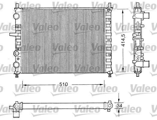 RADIATORE MOTORE PER FIAT BRAVA, BRAVO, MAREA VALEO 731303