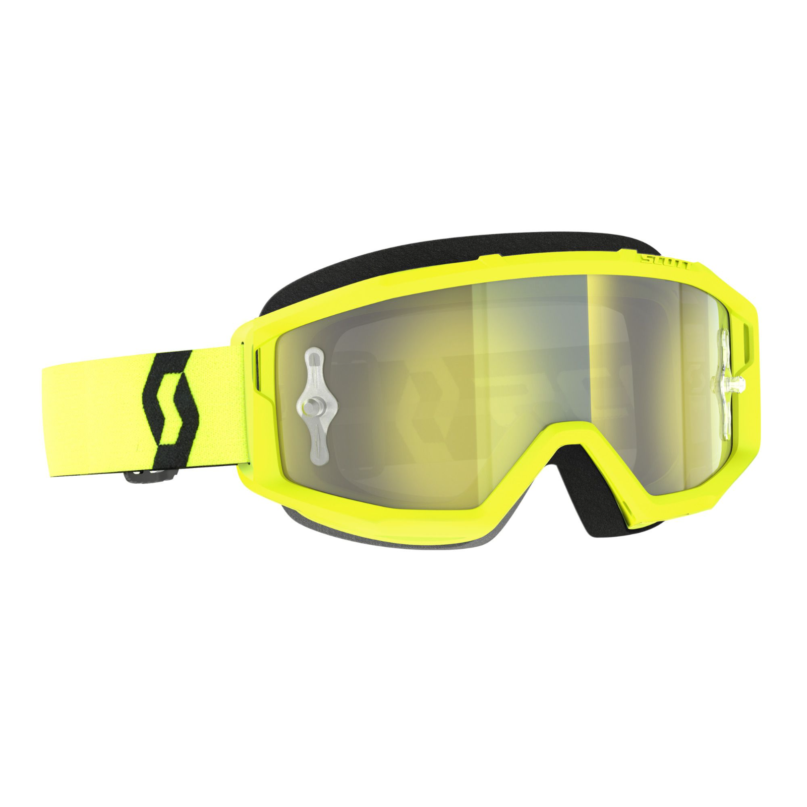 Maschera SCOTT Pimal Mx Goggles Giallo Fluo Yellow Chrome Motocross Enduro